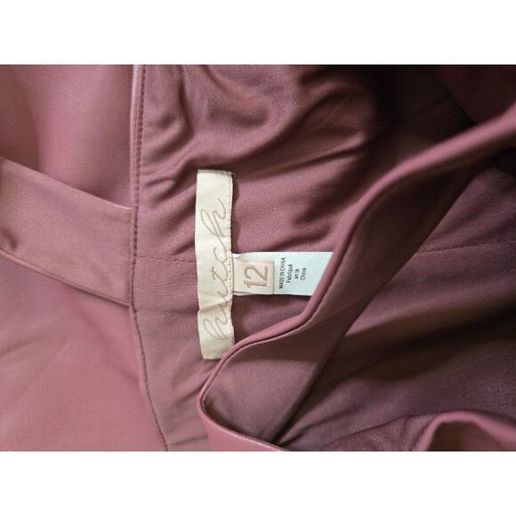 Hutch Square-Neck Faux Leather Dress 12 - Picture 8 of 10